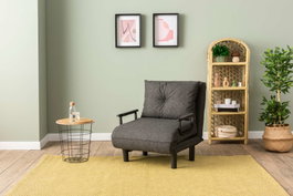 Atelier Del Sofa Sento Single - Gris oscuro